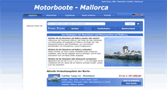 Desktop Screenshot of motorboote-mallorca.de